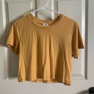 Cotton On Yellow Crop Top T-shirt